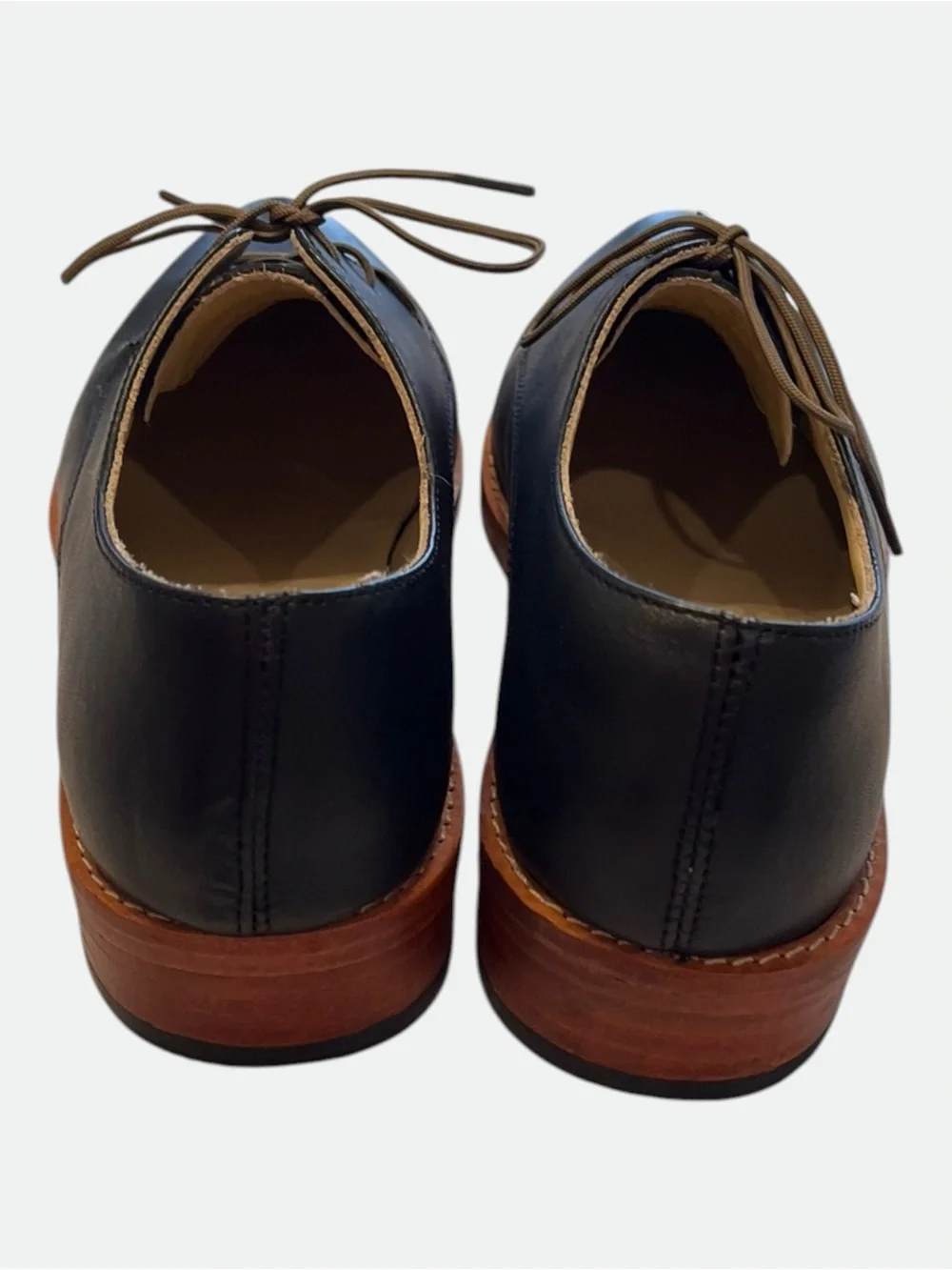 NISOLO James Oxford Black Leather Lace Up Shoes Women’s Size 7.5
